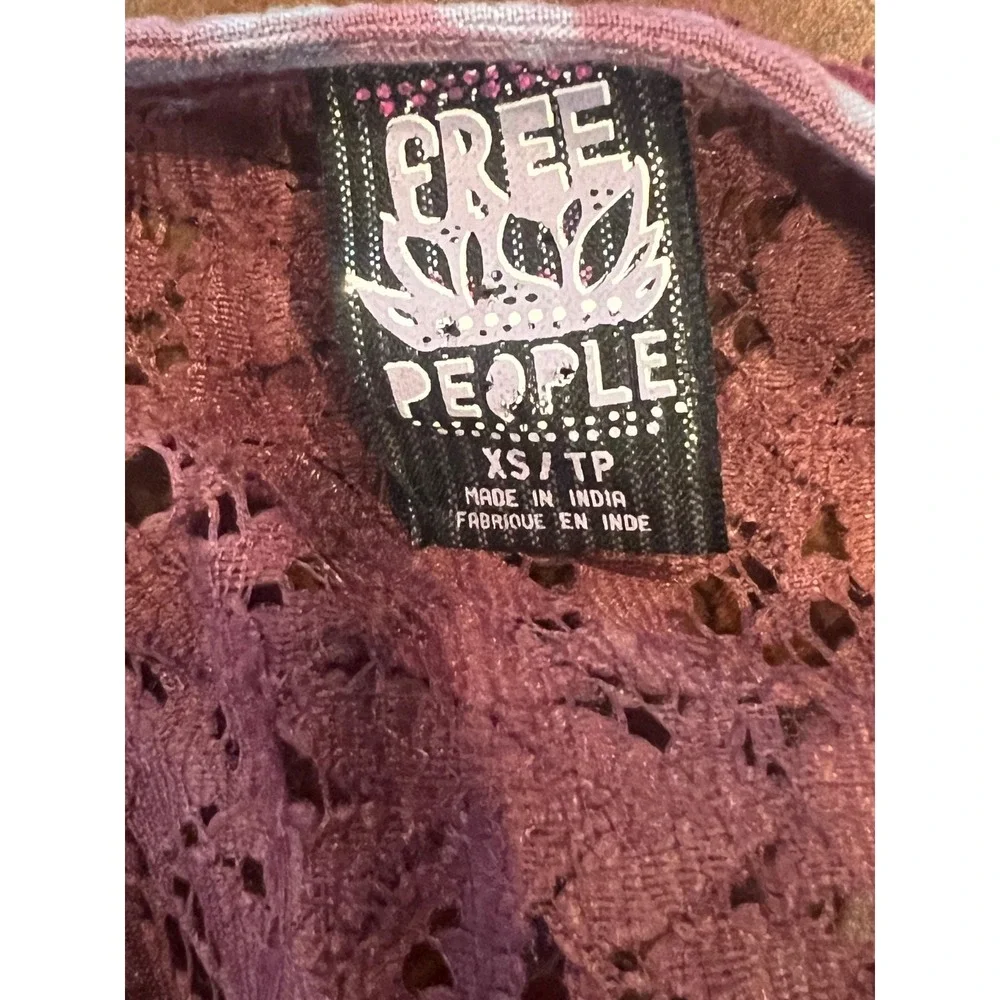 Free People Blouse Twilight Tie Dye Embroidered Bohemian Womens XS